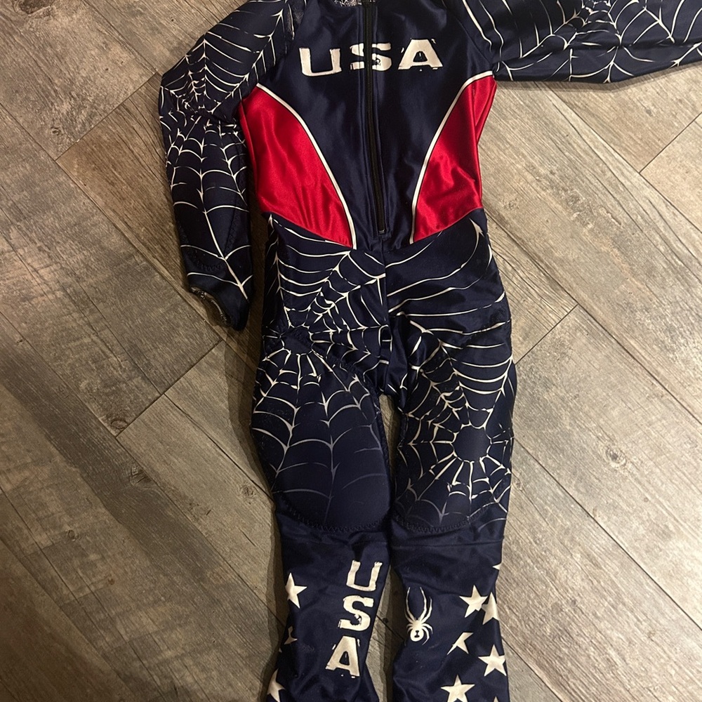 Spyder Women's USA Ski Suit - Navy and Red